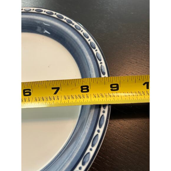 Dansk Bistro Cafe Belgian Blue Replacement Dinner Plate - Picture 3 of 4